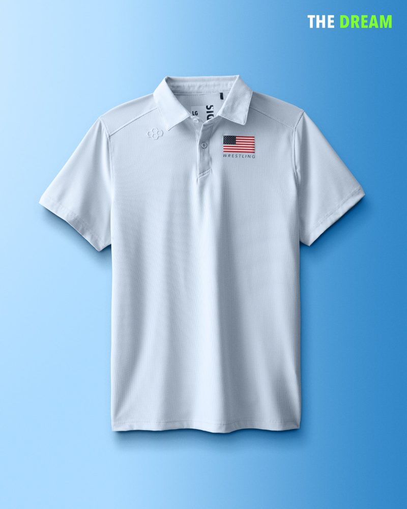 USA Flag Polo USAPL1000 DET Ice 0001