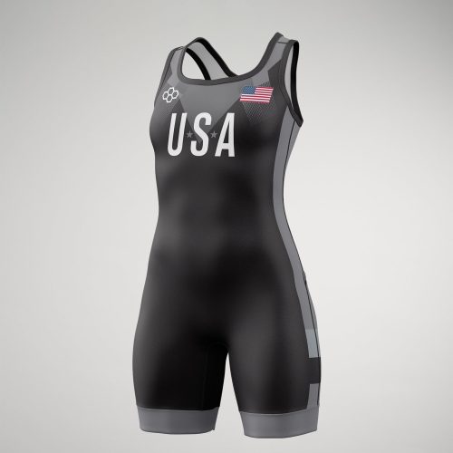 USA Pride Singlet F Black 0001