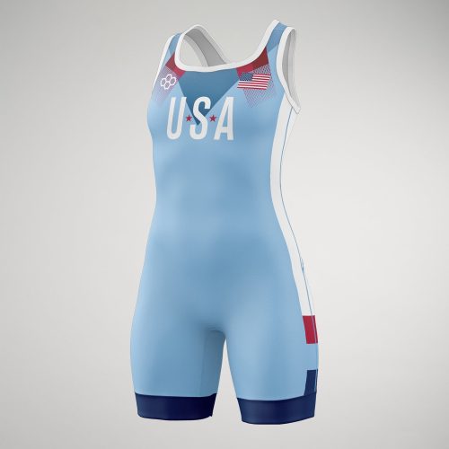 USA Pride Singlet F Light Blue 0001