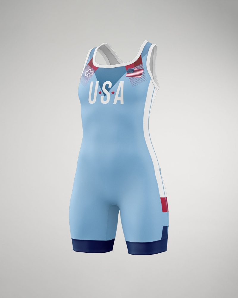 USA Pride Singlet F Light Blue 0001