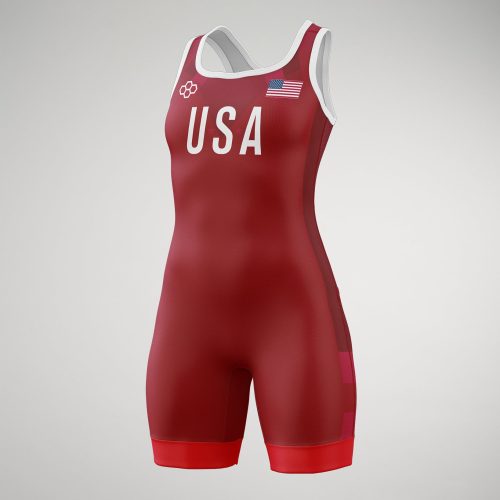 USA Pride Singlet F Red 0001