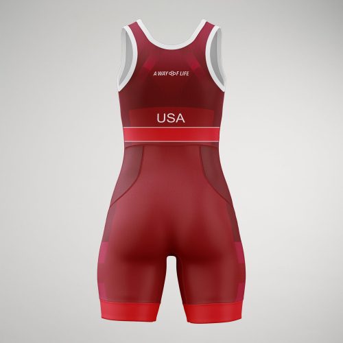 USA Pride Singlet F Red 0002