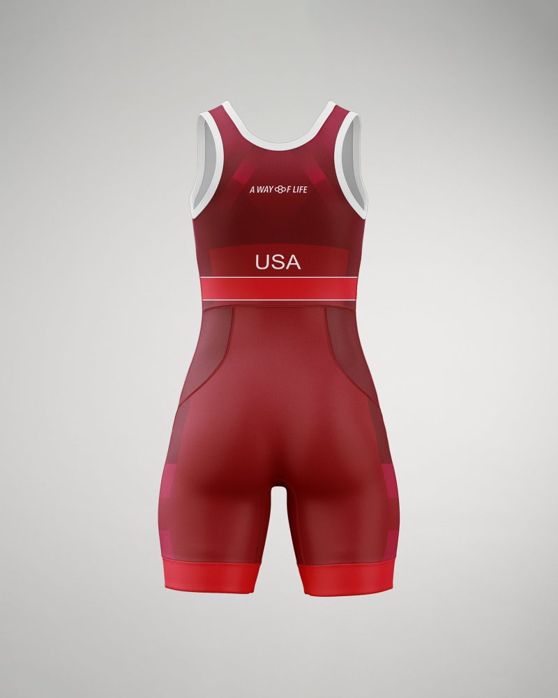 USA Pride Singlet F Red 0002