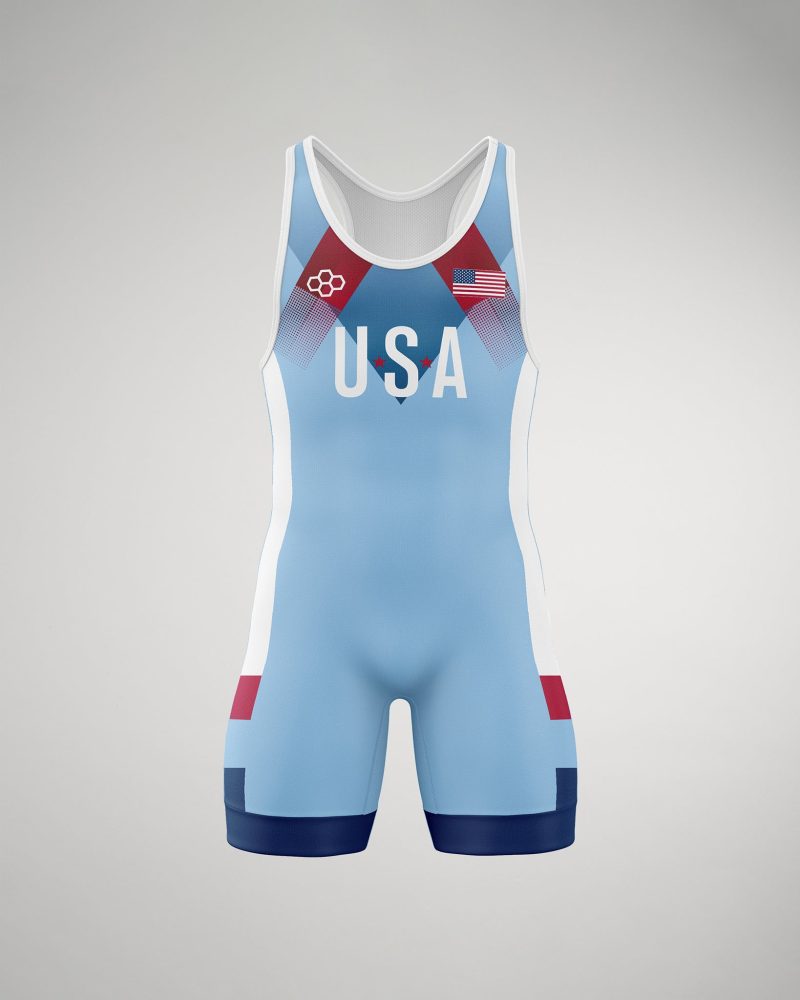 USA Pride Singlet M Light Blue 0001