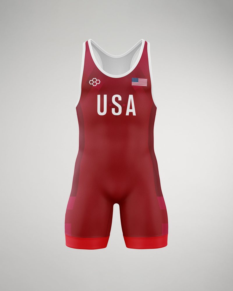 USA Pride Singlet M Red 0001