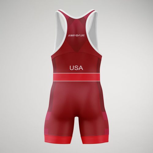 USA Pride Singlet M Red 0002