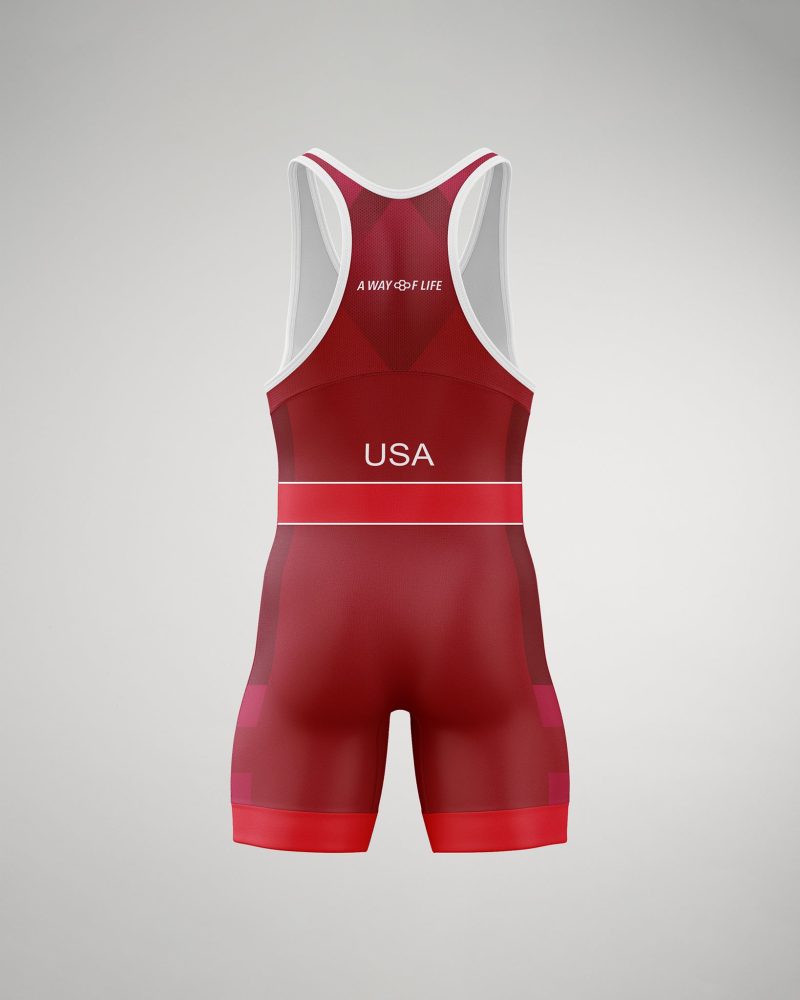 USA Pride Singlet M Red 0002