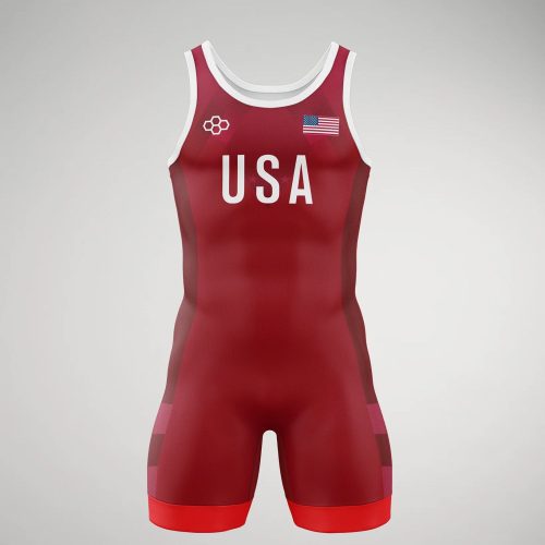 USA Pride Singlet Red 002