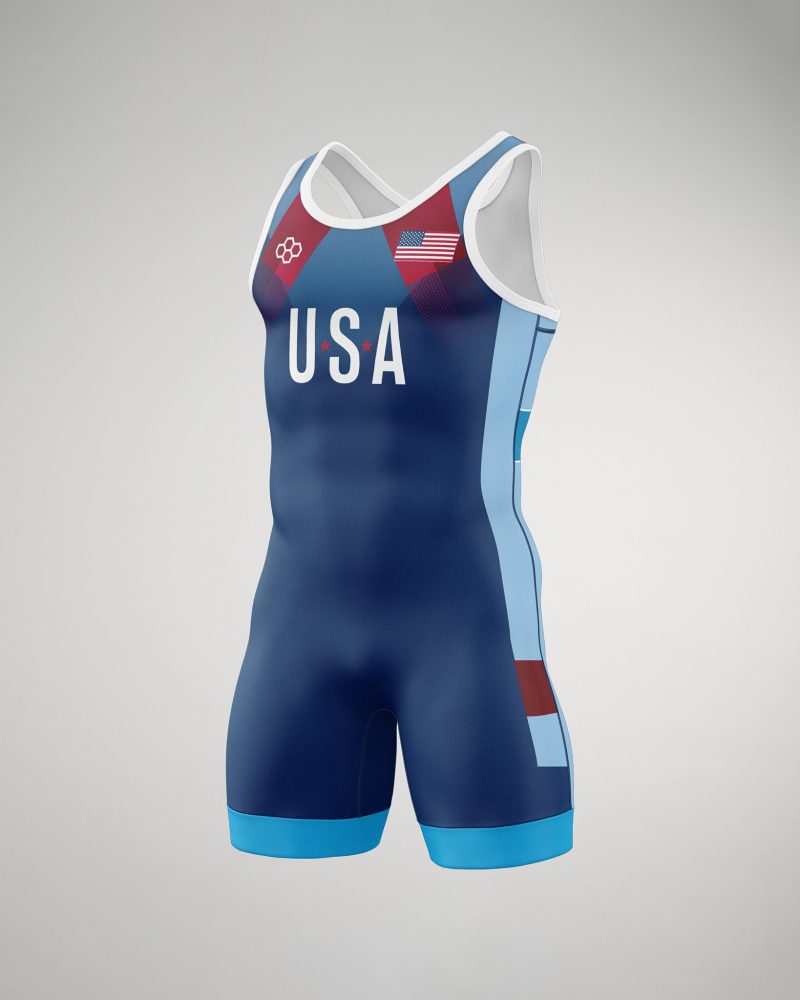 USAPrideSinglet Navy 001