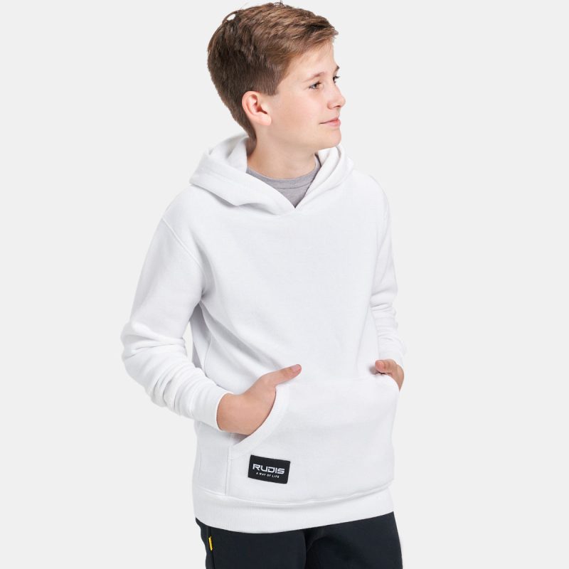 Wrestling Sleeve 10oz Fleece Youth Hoodie White Y RUD 0558 EC 2264 308c14f5 f5fd 4d48 bb3e 95777bde70d8