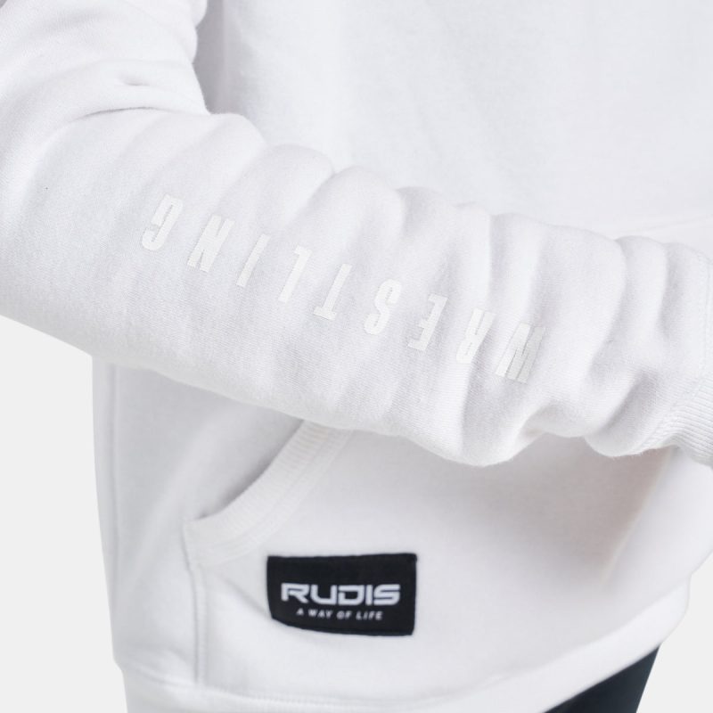 Wrestling Sleeve 10oz Fleece Youth Hoodie White Y RUD 0558 EC 2301 55ef1d5c 74f8 4d7f b0cc 7447499d50f4