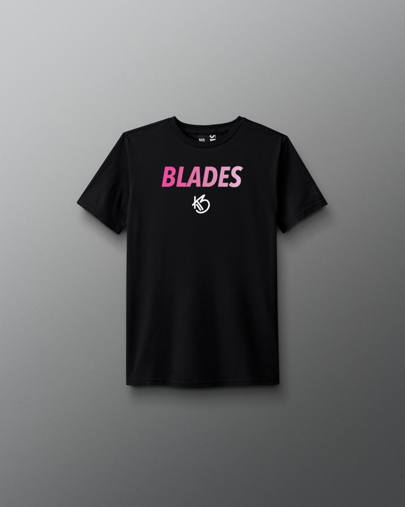 Y ATHTS1020 Blades Evergreen T Shirt Black 0001