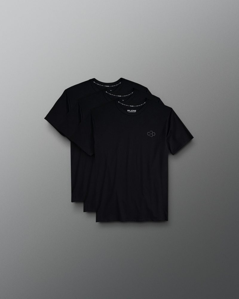 Y Bundle Essential Hex T Shirt Black 0001