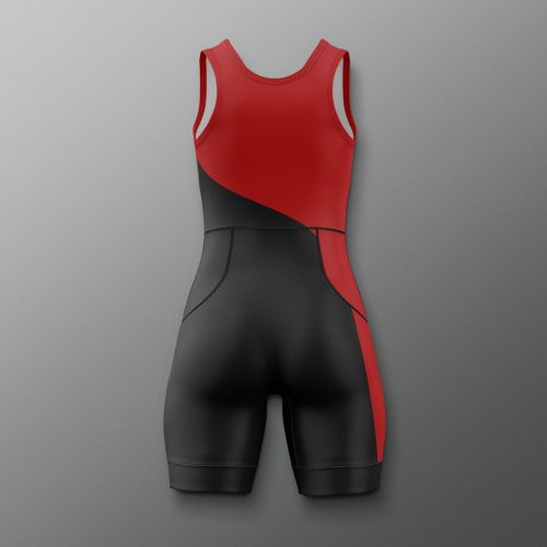 Y COHSN1020 Buckeyes Throwback Girl s Singlet Red Black 0002