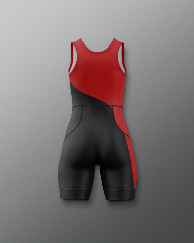 Y COHSN1020 Buckeyes Throwback Girl s Singlet Red Black 0002