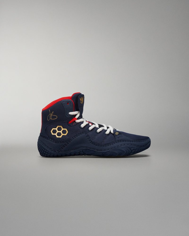 Y JBANC1000 NVY JB1 Youth Wrestling Shoes FLT Navy 0022