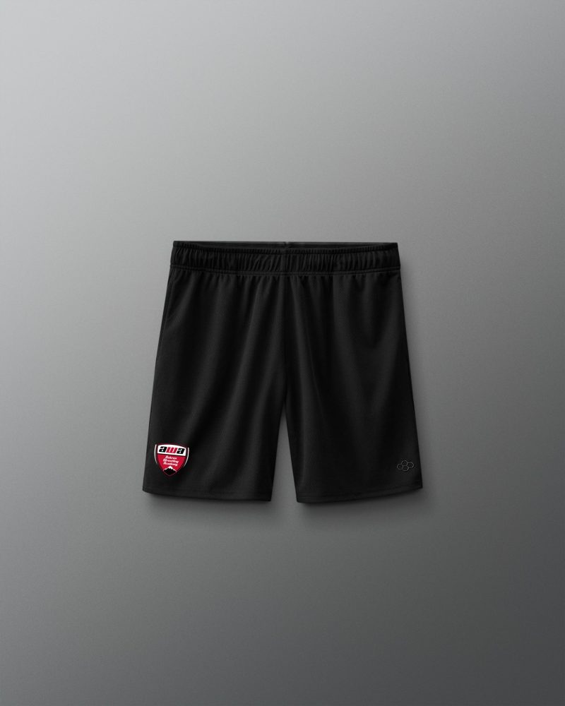 Y LGDSH1000 AWA Logo 8 Inch 2.0 Youth Mesh Shorts Black 0001