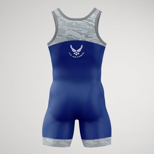 Y MAFSN1000 US Air Force Digital Tiger Youth elite Singlet Royal 0003