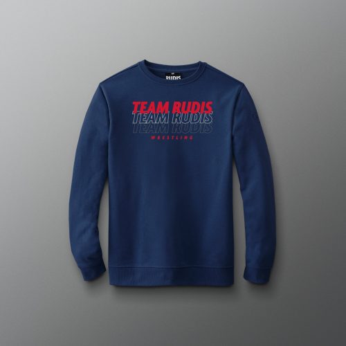 Y RUDCR1054 Team RUDIS Elevate Crewneck Navy 0001