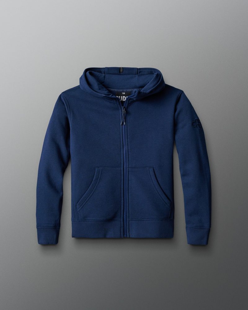 Y RUDFZ1004 RUDIS Comfort Fleece Youth Full Zip PUP Navy 0021