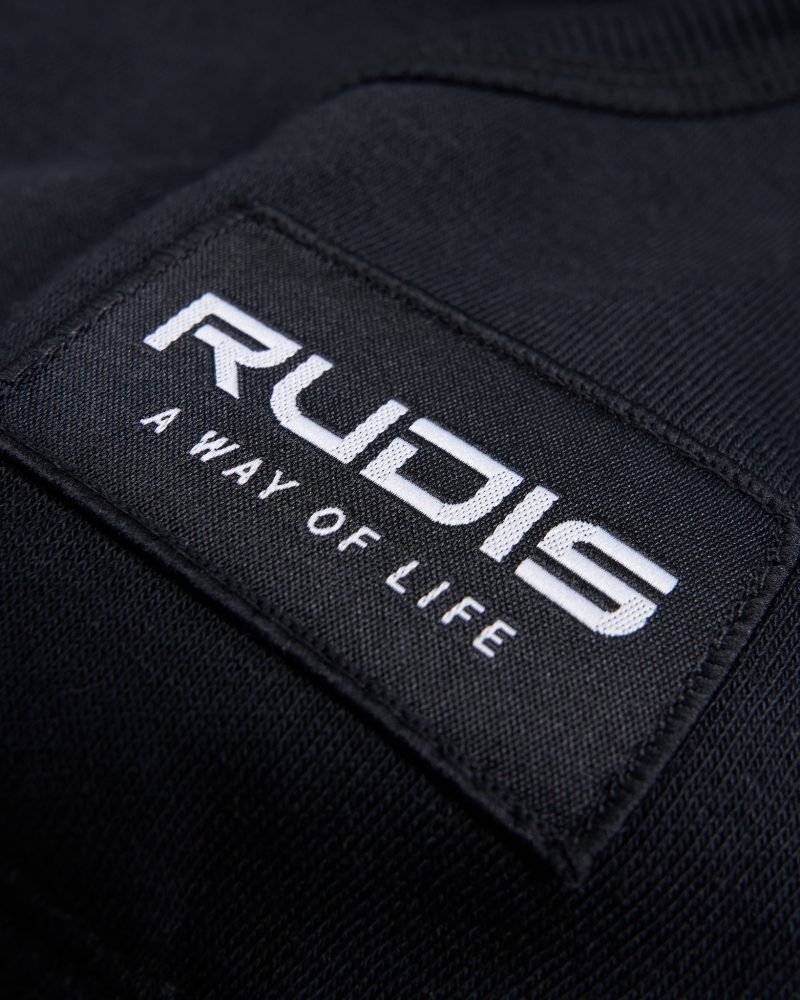 Y RUDIS 10oz Fleece Hoodie Black RUD 0559 Black 0002