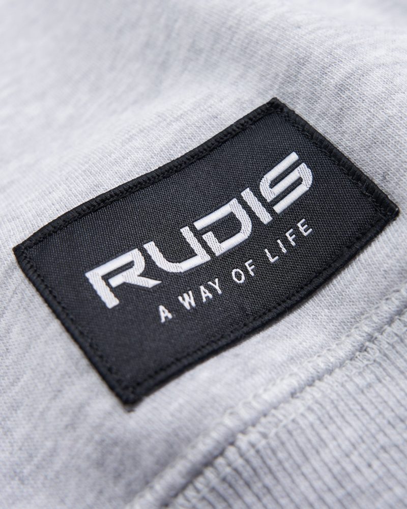 Y RUDIS 10oz Fleece Hoodie Light Grey RUD 0559 Light Gray 0004