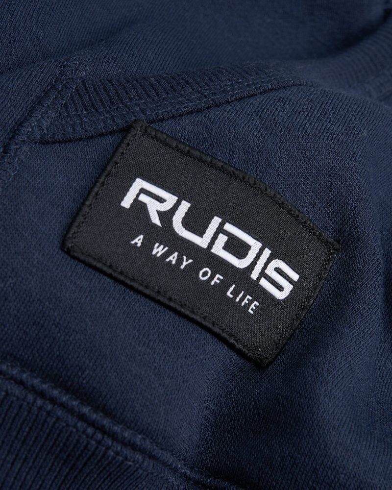 Y RUDIS 10oz Fleece Hoodie Navy RUD 0559 Navy 0003