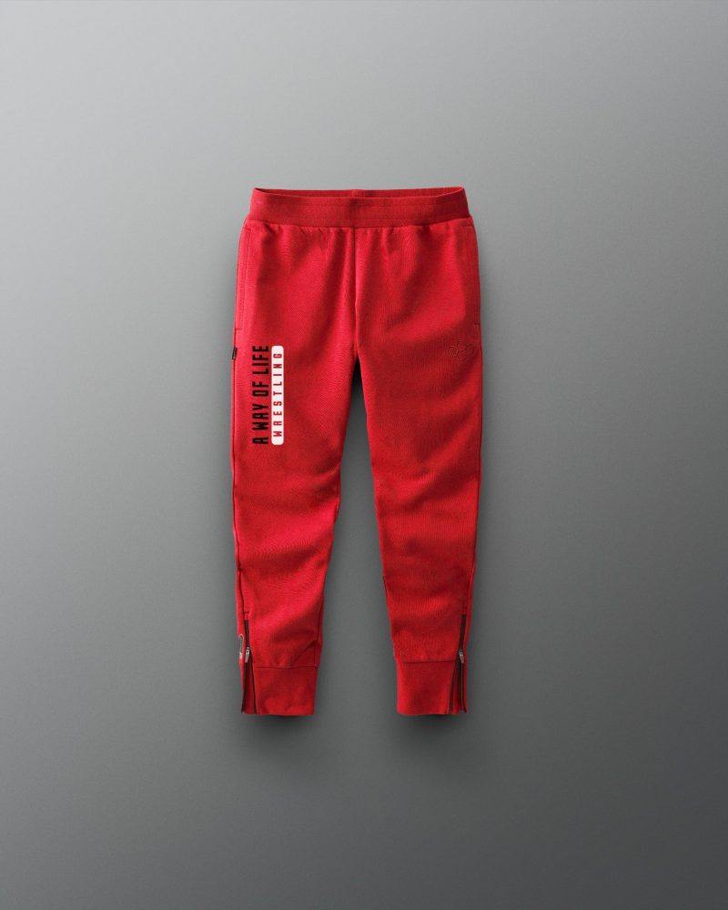 Y RUDJG1017 A Way Of Life Bold Jogger Red 0001