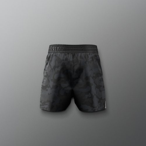 Y RUDSH1015 Camo Youth Elite Shorts Black Camo 0002