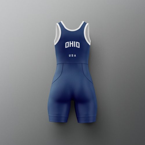 Y RUDSN1064 Team Ohio Womens Singlet2.0 Navy 0002