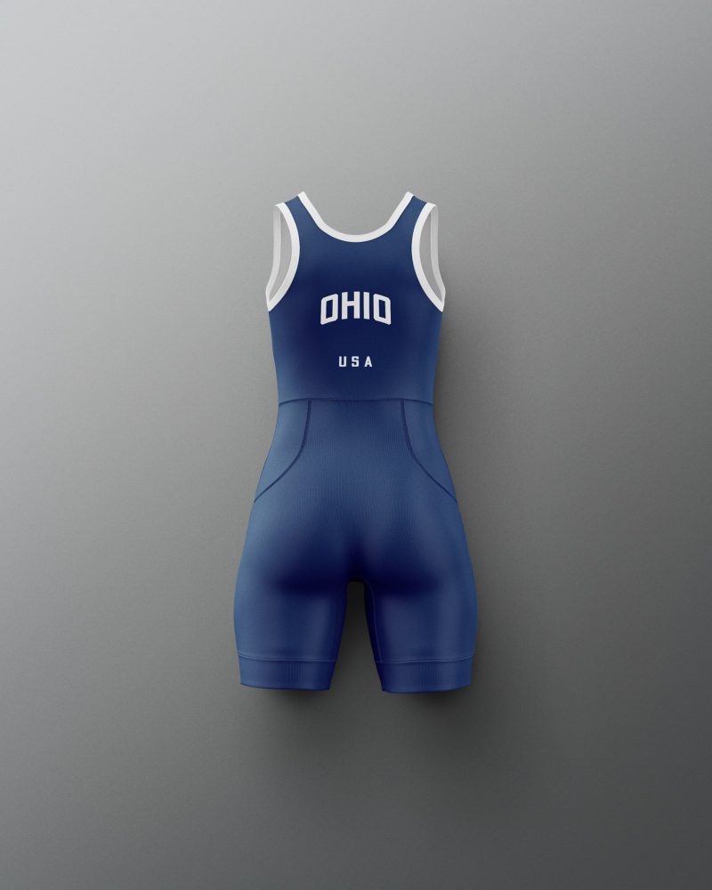 Y RUDSN1064 Team Ohio Womens Singlet2.0 Navy 0002