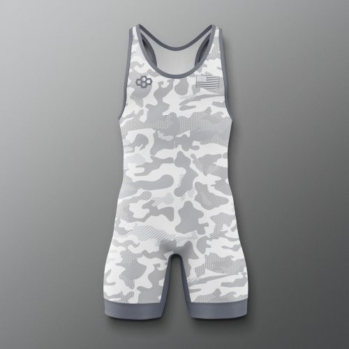 Y RUDSN1067 Camo Youth Elite 2.0 Singlet White 0001