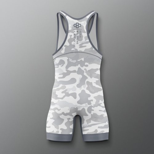 Y RUDSN1067 Camo Youth Elite 2.0 Singlet White 0002