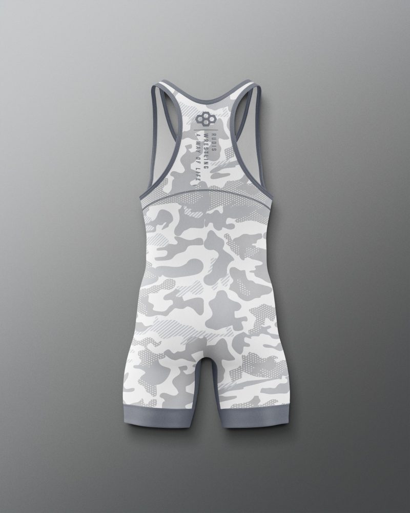 Y RUDSN1067 Camo Youth Elite 2.0 Singlet White 0002