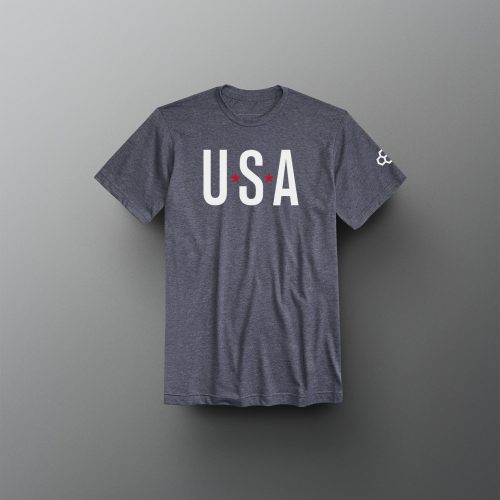 Y RUDTS1105 USA Timeless Tee PUP Heather Navy 0001