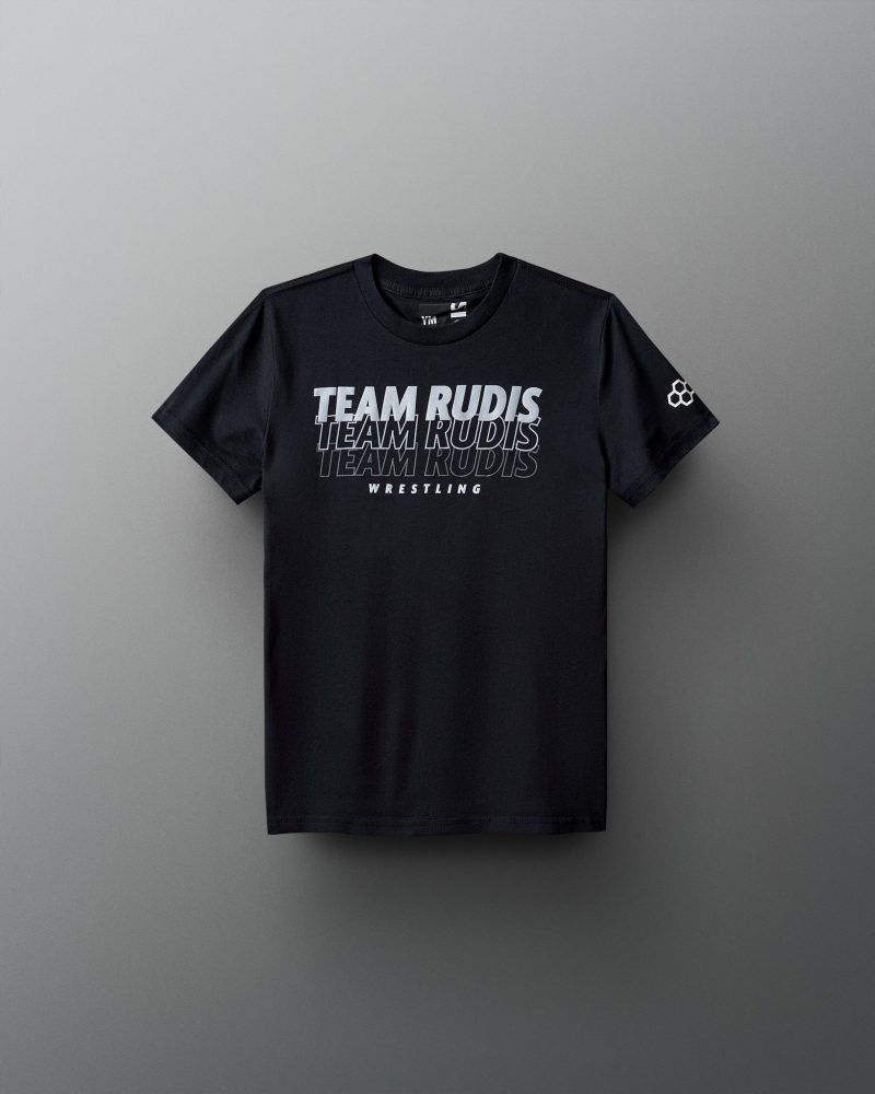 Y RUDTS1112 Team RUDIS Elevate Youth Tee PUP Black Gray 0021