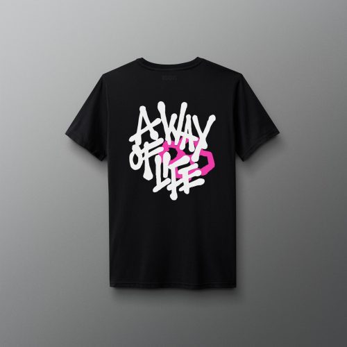 Y RUDTS1121 A Way Of Life Spray T Shirt Black 0002