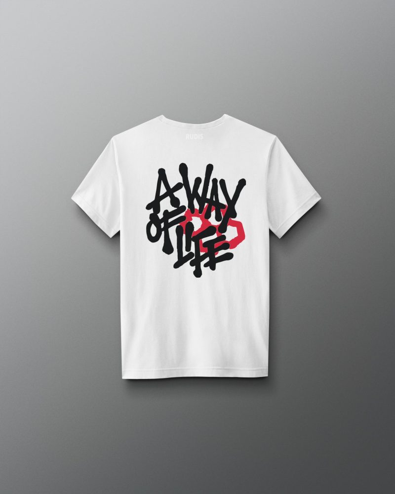 Y RUDTS1121 A Way Of Life Spray T Shirt White 0002