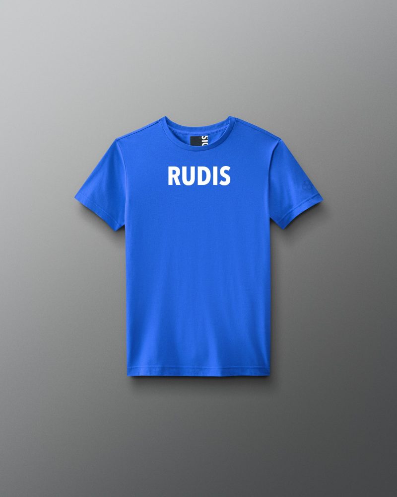 Y RUDTS1133 RUDIS Wordmark Elite Super Soft Youth T Shirt Royal 0001