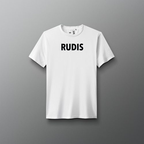 Y RUDTS1133 RUDIS Wordmark Elite Super Soft Youth T Shirt White 0001